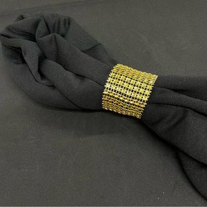 Gold Rhinestone Stretch Napkin holders